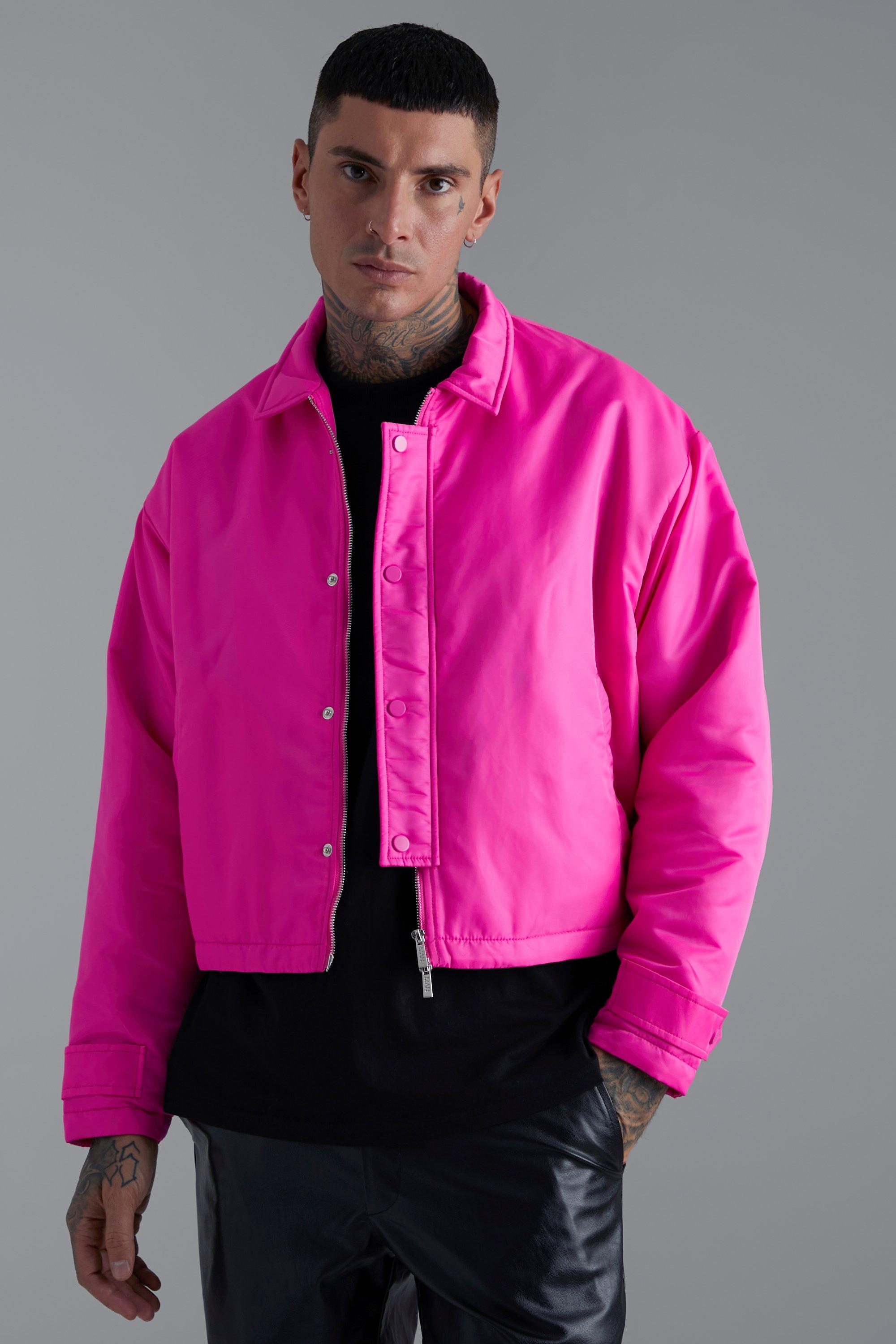 Boohooman hotsell pink jacket